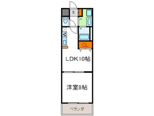 コーシン本町橋の物件間取画像